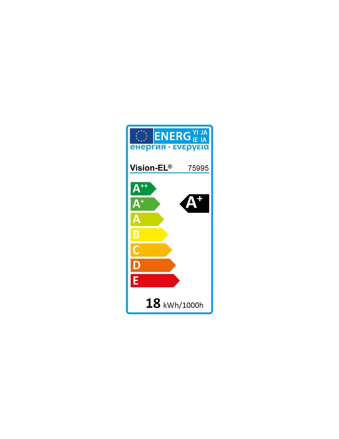 TUBE LED T8 18W 1200MM 180-265V 6000K BALLAST ELECTRO MIIDEX VISION-EL 75995