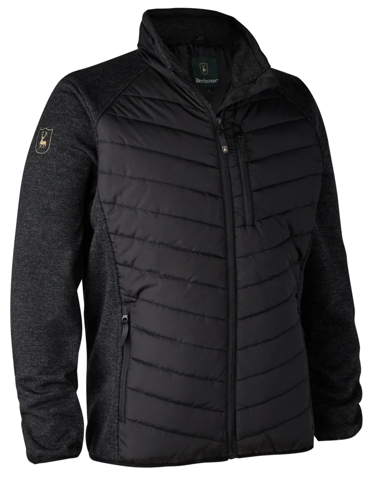 Veste matelassage et tricot Moor noir DEERHUNTER