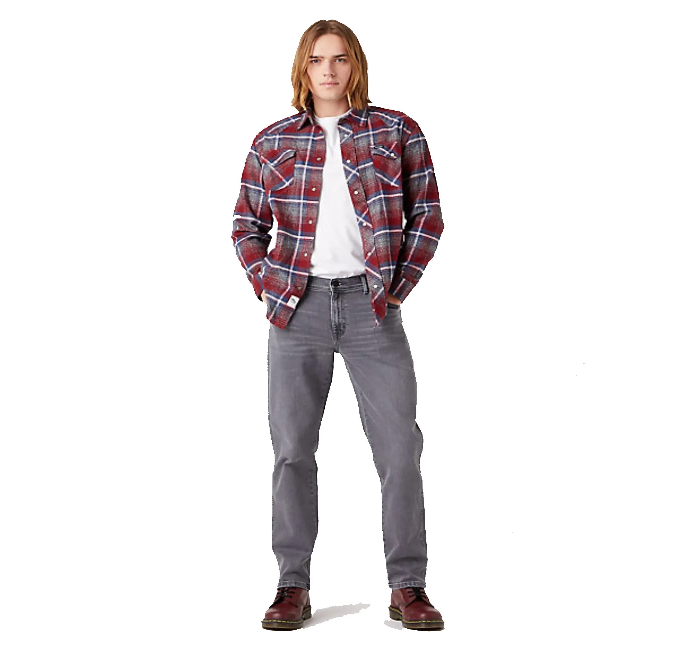 WRANGLER CHEMISE CARREAUX Rouge