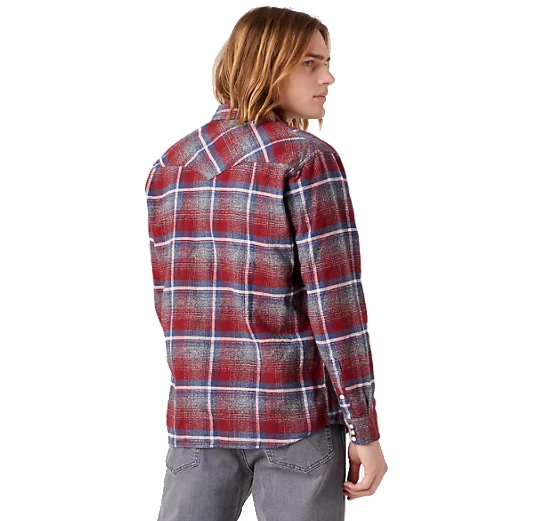 WRANGLER CHEMISE CARREAUX Rouge